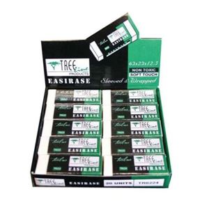 [ERATREETR30] TREELINE WHITE ERASER TR30